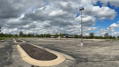 Photo of empty parking lot