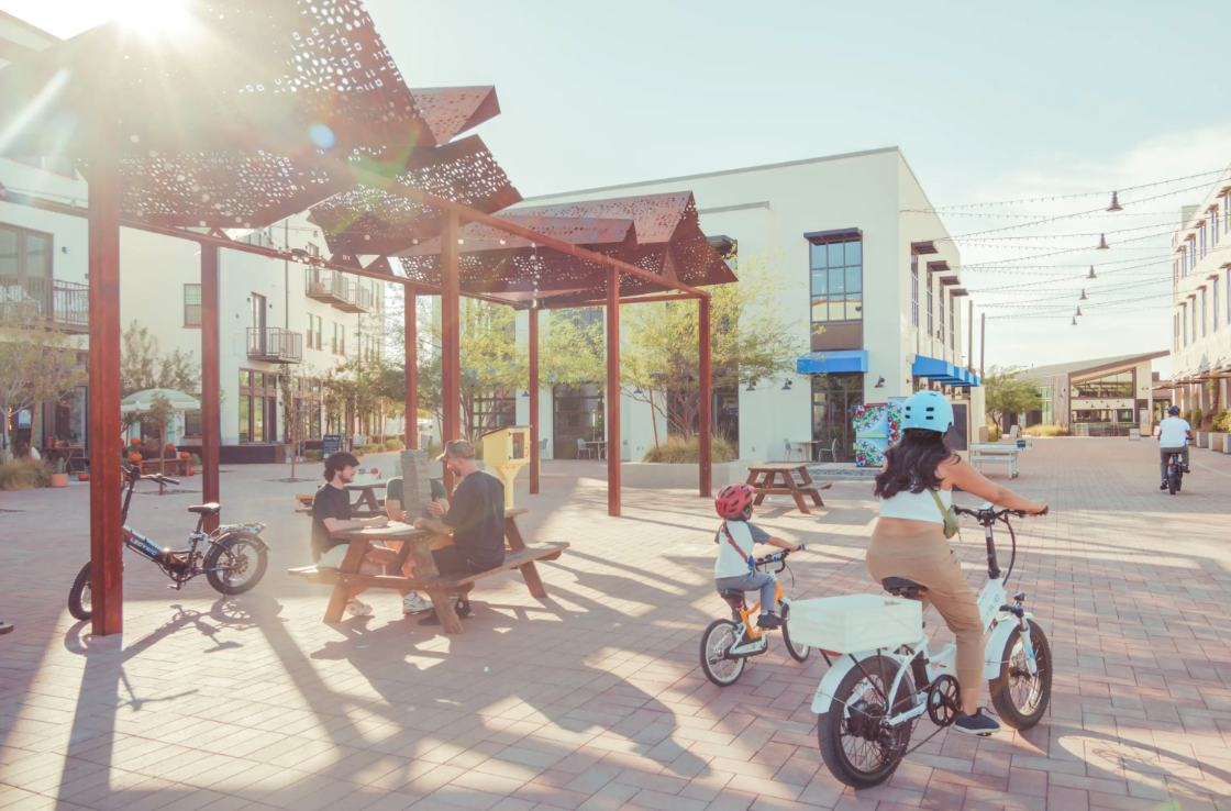 Image of people on bikes