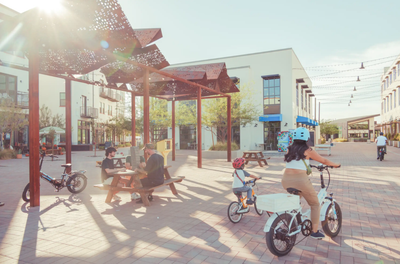 Image of people on bikes