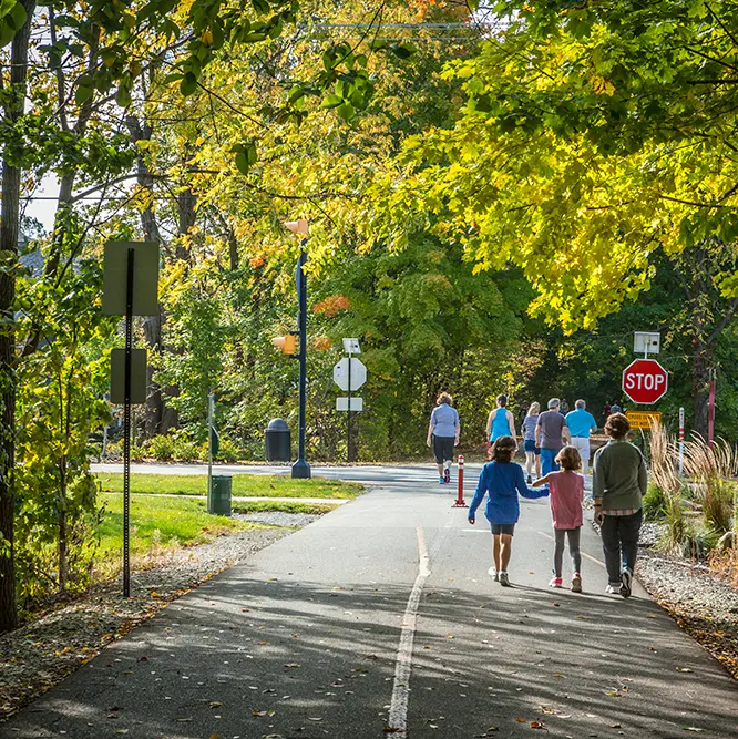 people walking on the Monon Greenway