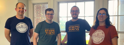 photo of Strong Towns Carmel members in city hall