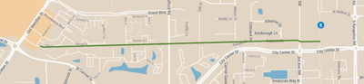 map showing path route